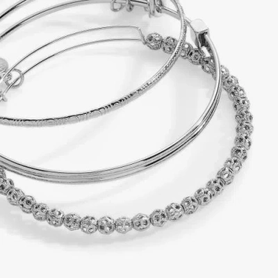 Alex And Ani Set Of 3 Delicate Bangle Bracelets