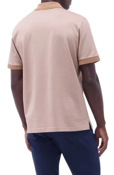 Bugatchi Contrast Trim Zip Polo