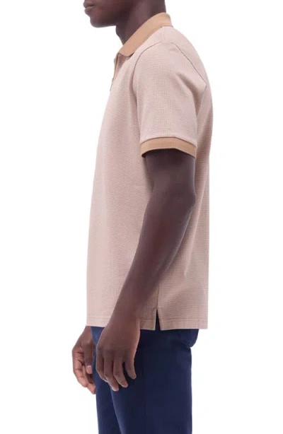 Bugatchi Contrast Trim Zip Polo