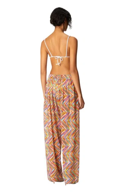 Missoni Printed Cotton And Silk Blend Trousers With Drawstring