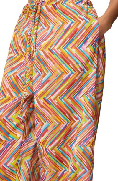 Missoni Printed Cotton And Silk Blend Trousers With Drawstring