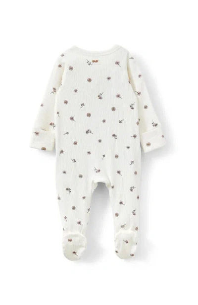 Cotton On Kids Organic Pointelle Zip All In One Romper
