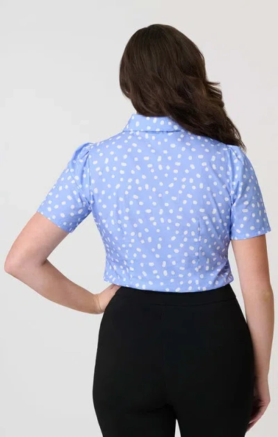 UNIQUE VINTAGE UNIQUE VINTAGE 1940S COLLARED BLOUSE 