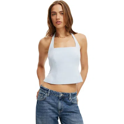COTTON ON IZZY SUITING HALTER TOP 