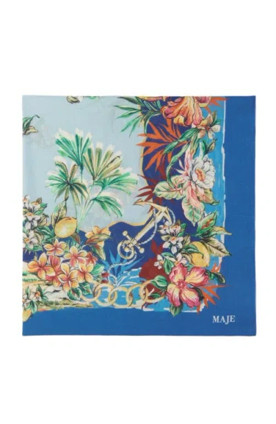Maje Cotton Printed Scarf