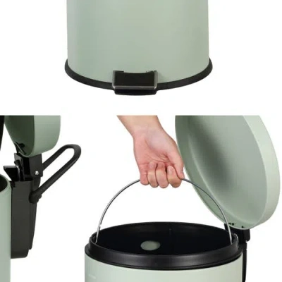 Happimess Oscar 8-gallon Step-open Trash Can With Free Mini Trash Can