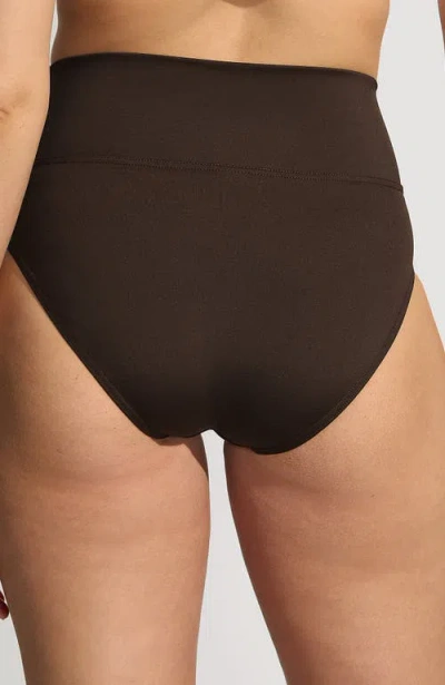 LANDS' END LANDS' END CHLORINE RESISTANT PINCHLESS HIGH WAISTED BIKINI BOTTOMS 