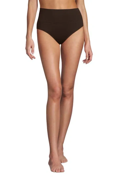 Lands' End Chlorine Resistant Pinchless High Waisted Bikini Bottoms