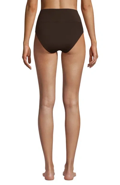 Lands' End Chlorine Resistant Pinchless High Waisted Bikini Bottoms