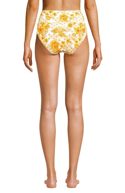 Lands' End Chlorine Resistant Pinchless High Waisted Bikini Bottoms