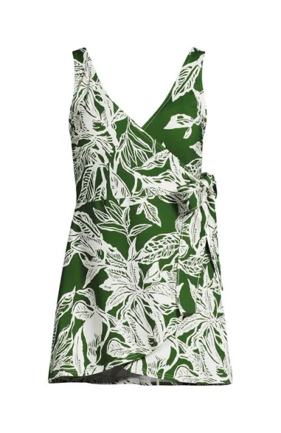 LANDS' END LANDS' END SIDE TIE MINI SWIM DRESS SWIMSUIT 