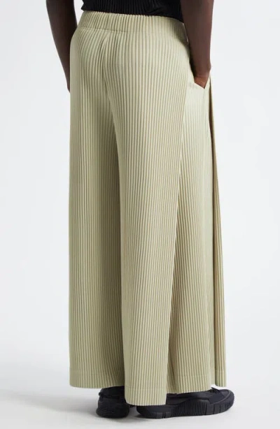 Issey Miyake Homme Plissé  Monthly Colors May Pleated Wide Leg Pants