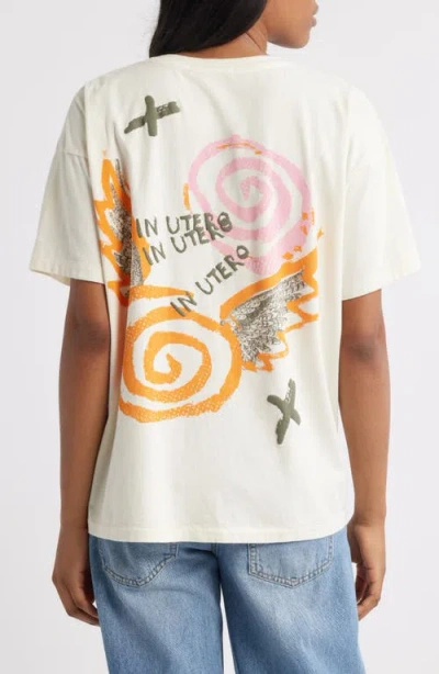 Daydreamer Nirvana In Utero Collage Tee In Stone Vintage