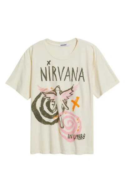 Daydreamer Nirvana In Utero Collage Tee In Stone Vintage