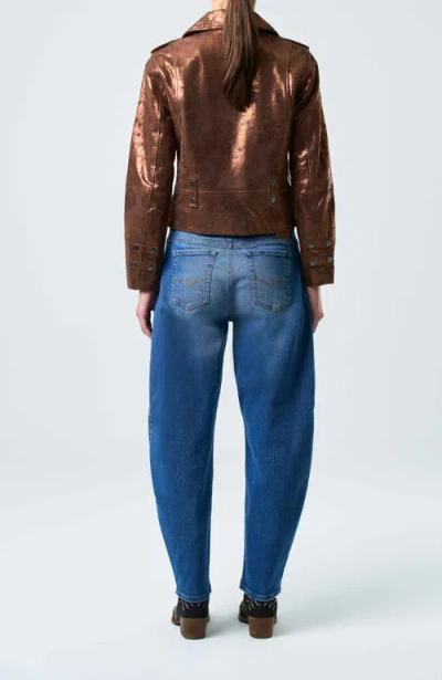 Velez Leather Biker Jacket For Women