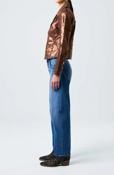Velez Leather Biker Jacket For Women