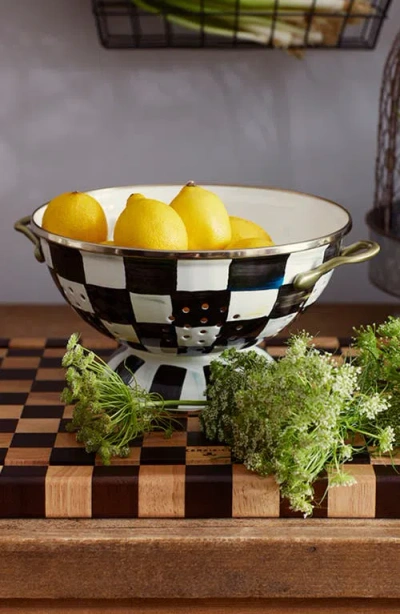 Mackenzie-childs Mackenzie Childs Courtly Check Large Colander