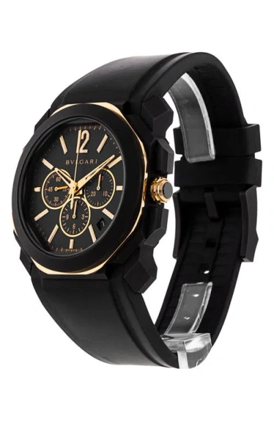 Watchfinder & Co. Bvlgari  2021 Octo L'originale Automatic Rubber Strap Watch, 41mm