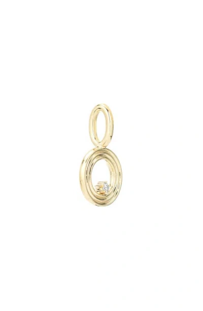 Adina Reyter Groovy Diamond Mini Initial Charm