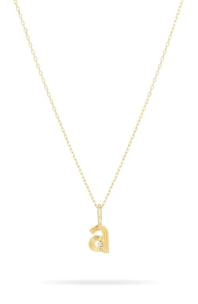 Adina Reyter Groovy Diamond Mini Initial Charm