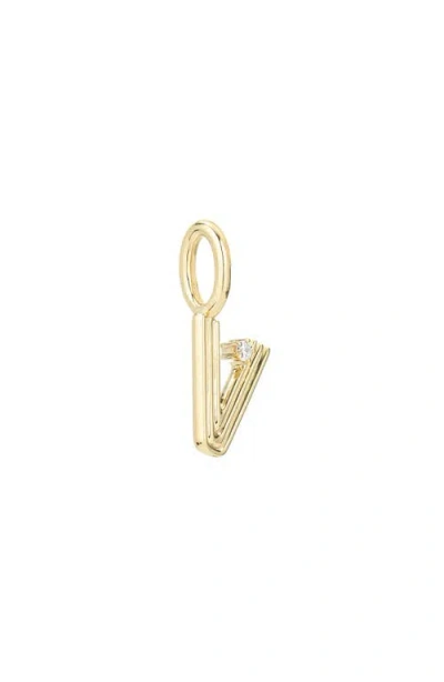 Adina Reyter Groovy Diamond Mini Initial Charm