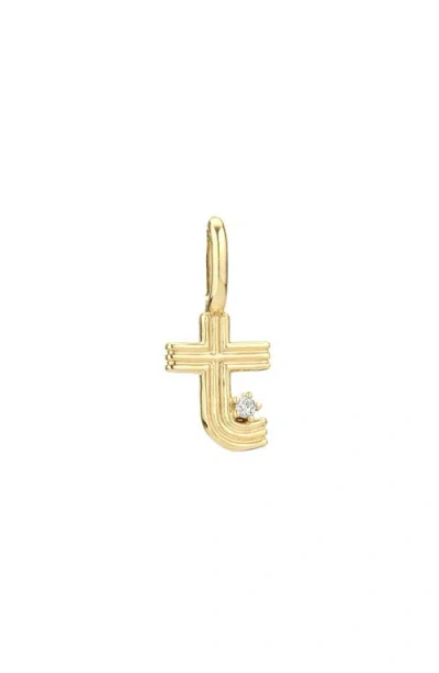 Adina Reyter Groovy Diamond Mini Initial Charm
