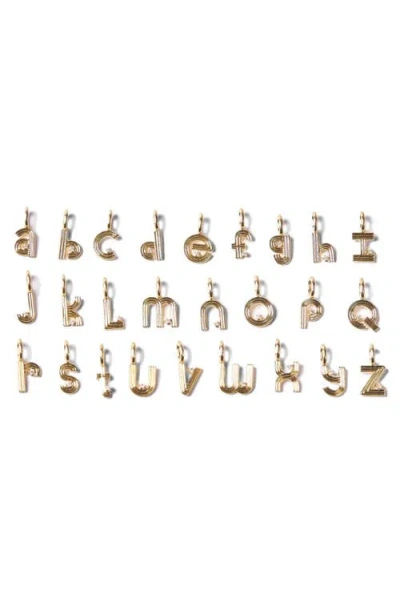 Adina Reyter Groovy Diamond Mini Initial Charm