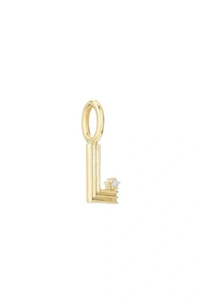 Adina Reyter Groovy Diamond Mini Initial Charm