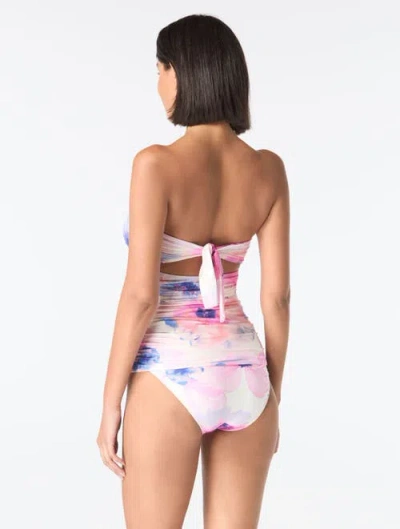CARMEN MARC VALVO CARMEN MARC VALVO SHIRRED BANDEAU TANKINI TOP 