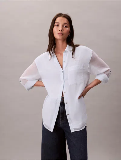 Calvin Klein Women's Utility Roll Sleeve Tunic
