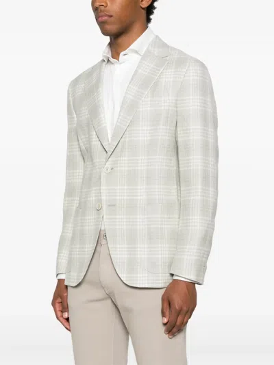 Eleventy Checked Blazer