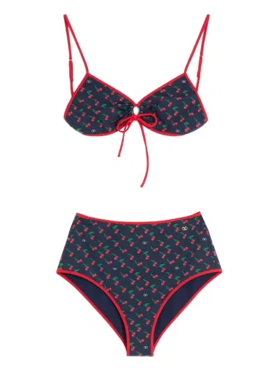 Valentino Cherryfic Printed Lycra Bikini Set