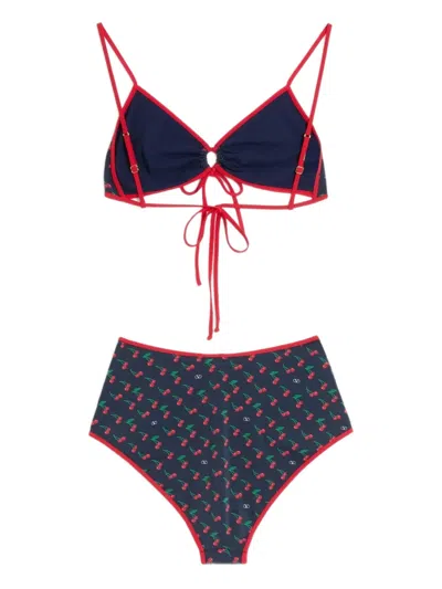 Valentino Cherryfic Printed Lycra Bikini Set