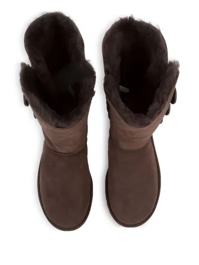 Ugg Bailey Button Triplet Ii "chocolate" Boots