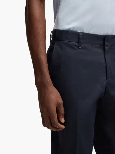 Hugo Boss Formal Trousers In Comfort-stretch Cotton