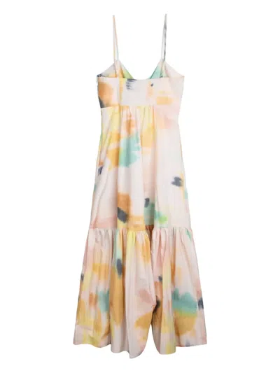 A.l.c Lindsey Ruched Fit-and-flare Midi Dress