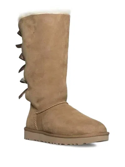 Ugg Bailey Bow Tall Ii "chestnut" Boots In Neutral