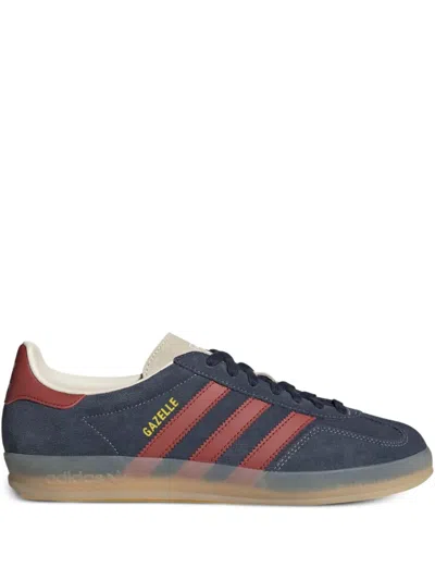 Adidas Originals Gazelle Indoor "legend Ink/preloved Ruby/wonder White" Sneakers In Blue