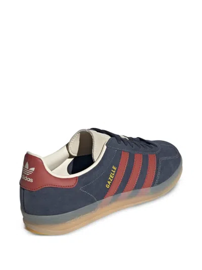 Adidas Originals Gazelle Indoor "legend Ink/preloved Ruby/wonder White" Sneakers In Blue