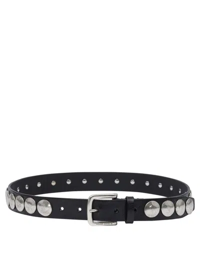 Golden Goose Trinidad Leather Belt With Studs