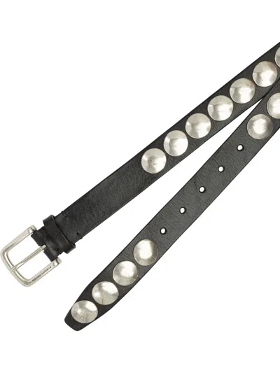 Golden Goose Trinidad Leather Belt With Studs