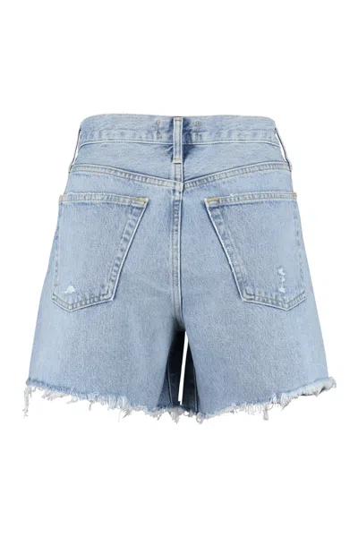 Agolde Parker Distressed Denim Shorts