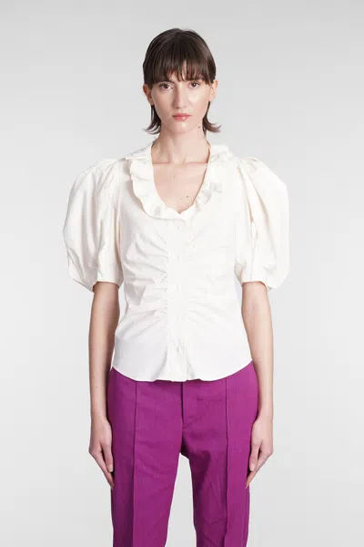 Isabel Marant Catalia Topwear In Beige Cotton
