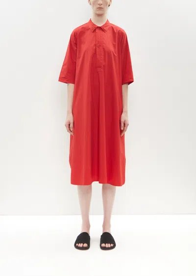 Labo.art Cotton Olio Dress In Red