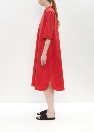 Labo.art Cotton Olio Dress In Red