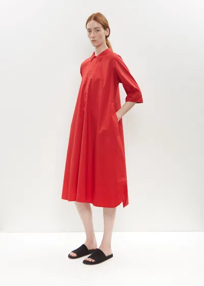 Labo.art Cotton Olio Dress In Red