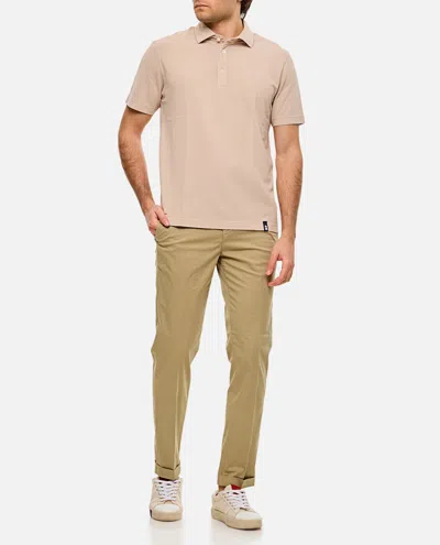 Fay Stretch Gabardine Slim Trousers