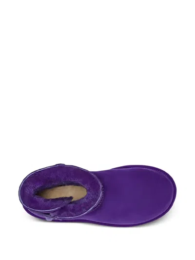 Ugg Mini Bailey Logo Strap "purple" Ankle Boots