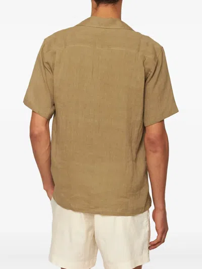 Orlebar Brown Maitan Ii Linen Shirt Agave
