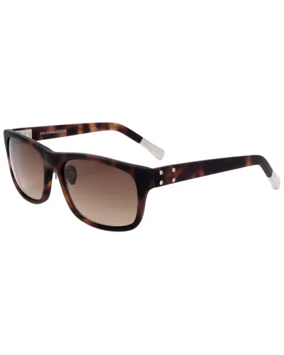 Kris Van Assche By Linda Farrow Unisex Kva43l 56mm Sunglasses